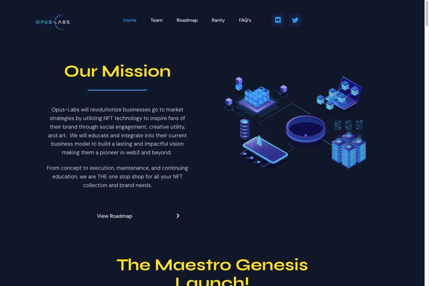 Opus Labs website